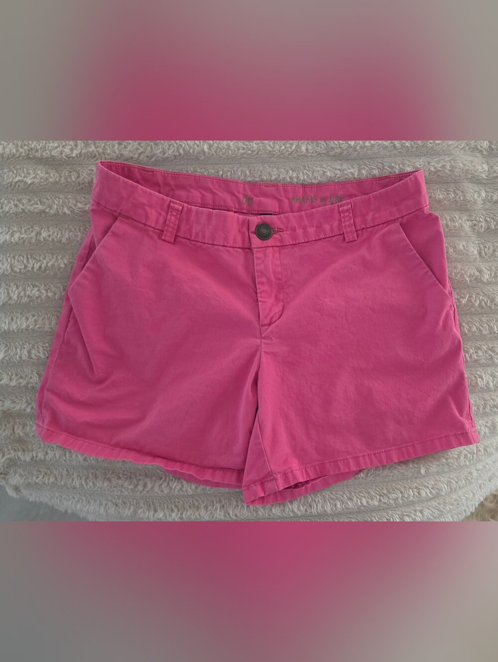 GAP Bright Pink Khaki Shorts